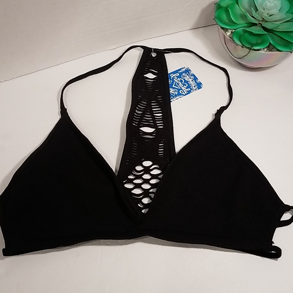 Free People Other - Free People Black Bralette NWT Size M/L